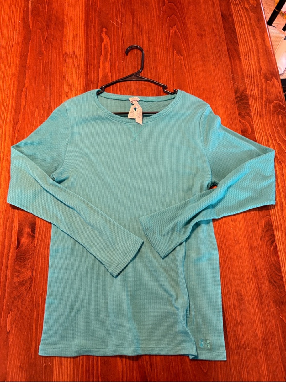Under Armour Women's Light Teal Long-Sleeve Thermal Top